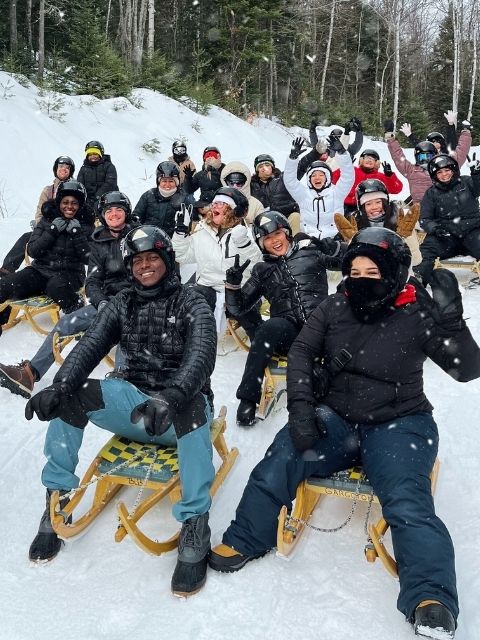 luge with group of students