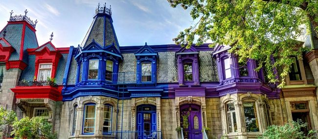 maison colorées à montreal